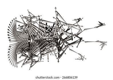abstract complex structure consisting  geometric stock