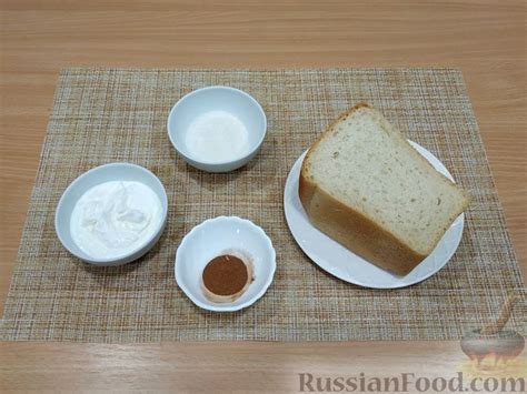 Рецепт: Сладкие сухарики со сметаной и корицей на RussianFood.com