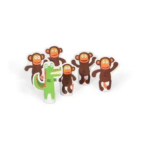 Five Little Monkeys Paper Finger Puppets DIY Craft Kit Paper Toy Birthday Party Favor - Etsy