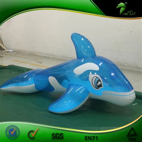 Inflatable Blue Dolphin Pool Toy Transparent Sex Dolphin