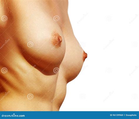 Closeup Of Beautiful Nude Breast Stock Photo Image Of Hygiene Excited 96139968