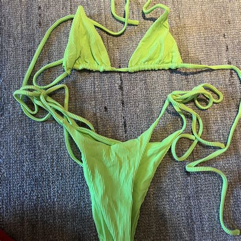 One One Swimwear Triangle Bikini S Oneone Depop