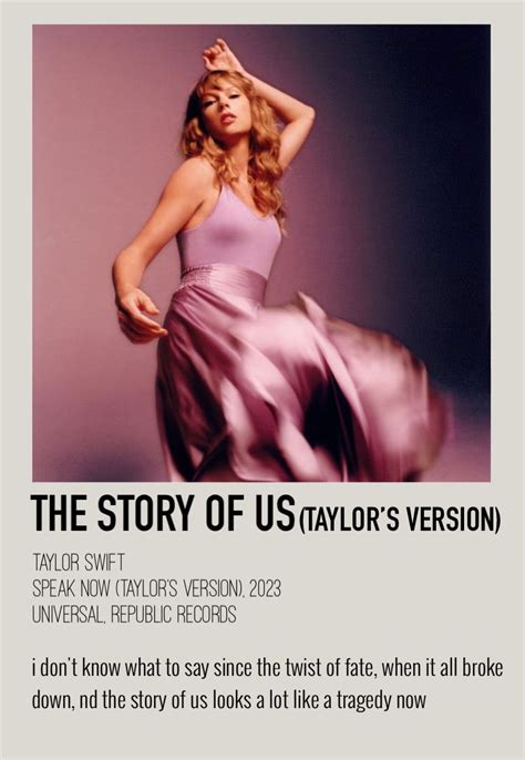 The Story Of Us(Taylor’s Version) polaroid poster, Taylor Swift in 2023 ...