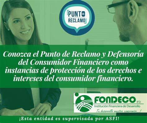 Conozca el Punto de Reclamo y la Defensoría del Consumidor Financiero