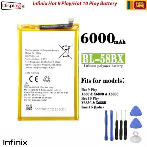Infinix Hot 9 Play Hot 10 Play Battery Display LK