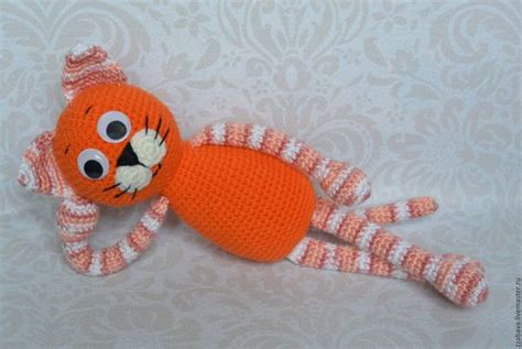Купить Игрушка кот Рыжик - рыжий, кот, котик, котики, кот крючком, кот ...