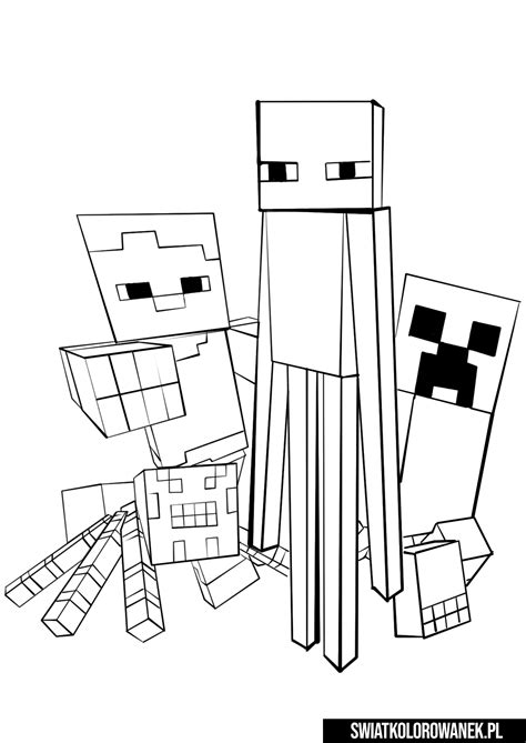 Kolorowanki Do Druku Dla Dzieci Minecraft Kolorowanki Do Druku Images