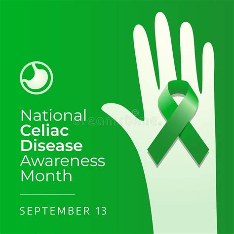 Celiac Disease Awareness Month Celebration Design Template Stock