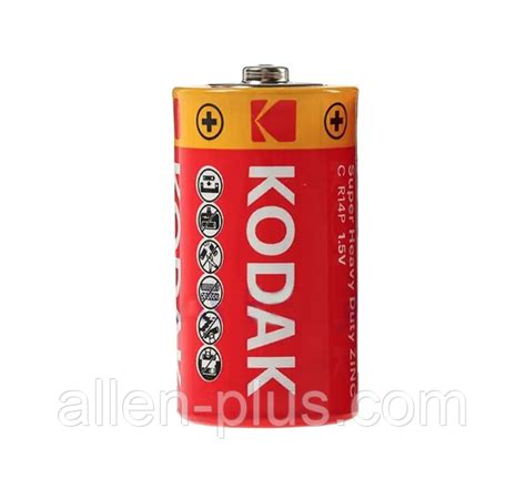 Батарейка сольова KODAK Super Heavy Duty ZINC R20P/D, 1 шт.: продаж ...