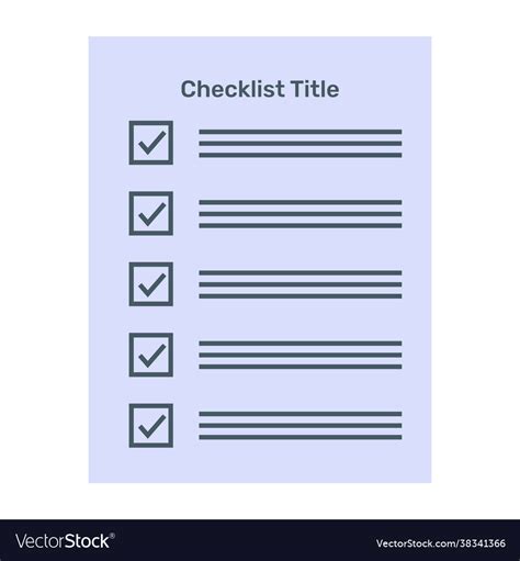 Checklist infographic Royalty Free Vector Image