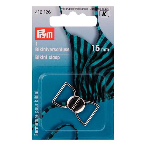 Prym Bikini Haken Bikini Verschl Sse Metall Silber Mm Satz Ritohobby De