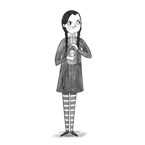 Раскраски Wednesday Addams 25 шт скачать или распечатать бесплатно