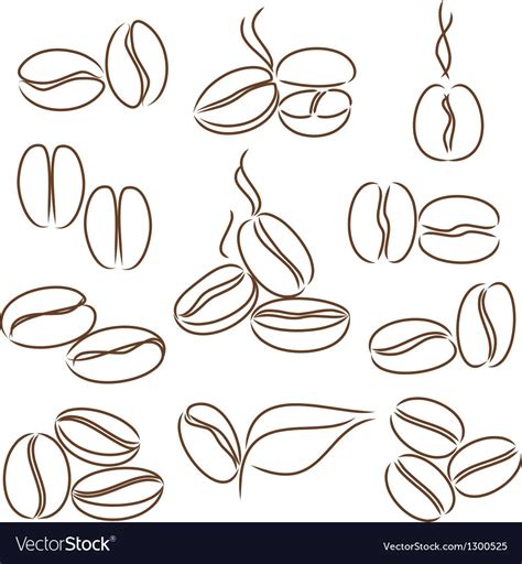 Кофейное зерно рисунок - фото и картинки abrakadabra.fun