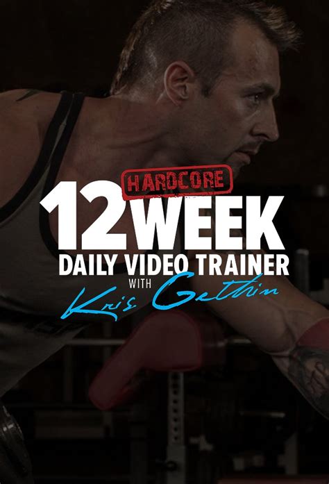 12 Week Hardcore Daily Video Trainer With Kris Gethin TheTVDB