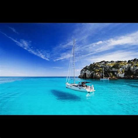 Sea And Boat Scenery Digitally Printed Wallpaper At ₹ 5999 New Delhi