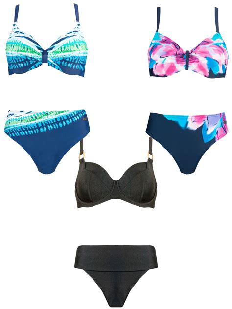 Naturana Naturana ASSORTED Underwired Plain Printed Bikini Sets Size