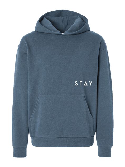 Basics Hoodie Slate Blue