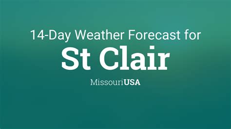 St Clair, Missouri, USA 14 day weather forecast