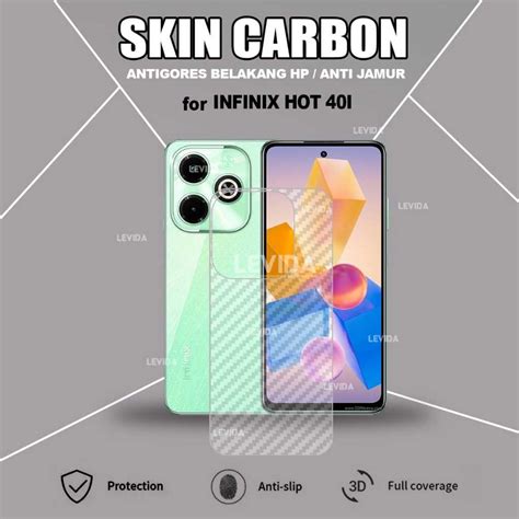 Jual Infinix Hot 40 Infinix Hot 40i Infinix Hot 40 Pro Skin Carbon 3D Antigores Skin Carbon