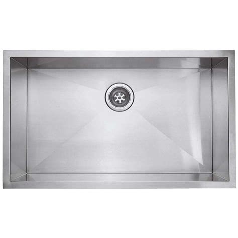 World Imports Zero Radius Undercounter Stainless Steel In Single