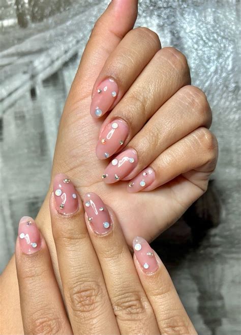Diseños De Uñas Nude Piedras IDEAS E IMÁGENES