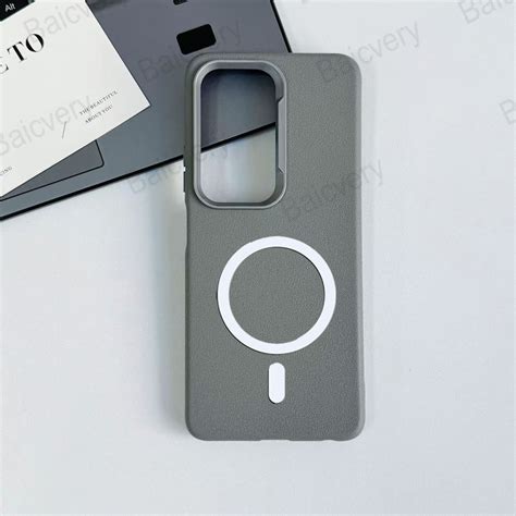 Dành Cho Infinix Hot 50 4G Pro Plus X6880 X6882 Vỏ Họa Tiết Da Màu Trơn Có Nhãn Dán Từ Tính