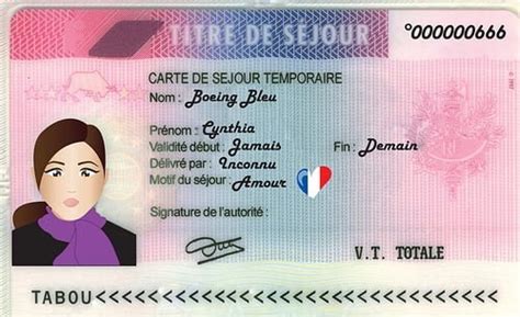 carte de sejour