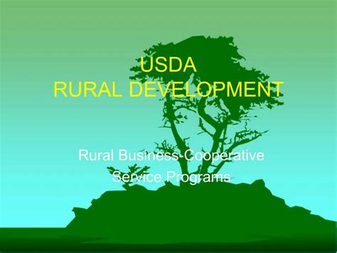 Ppt Usda Rural Development Powerpoint Presentation Free Download Id 455308