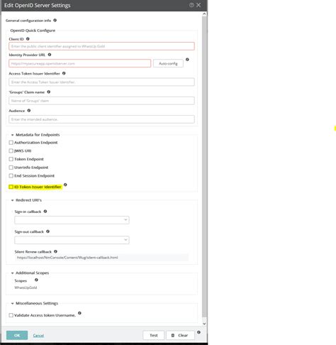 Id Token Issuer Identifier Configuration Progress Community