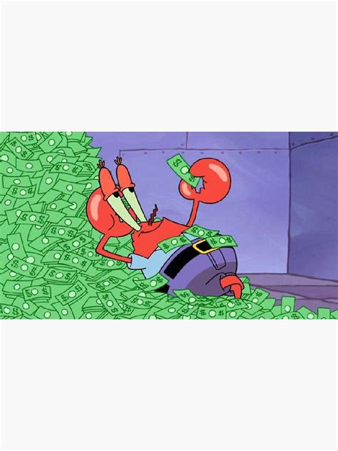 Mr Krabs Money Sticker Sticker For Sale By Alliperezzz Redbubble