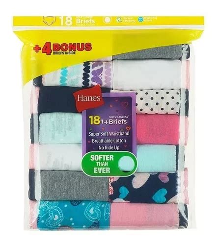 Pantaletas Niña Panties Bikini Original Algodon pack MercadoLibre