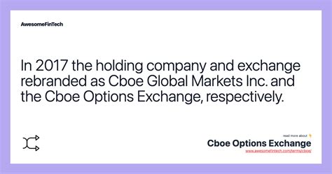 cboe options exchange awesomefintech blog