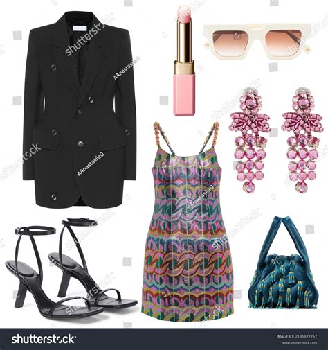 Mood Board Fashion Clothes Outfit Clothes Stock Photo 2196622257