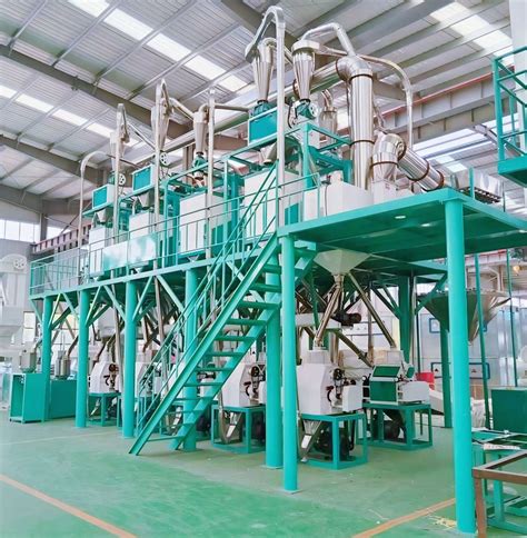 Price For 50 Ton Maize Wheat Corn Flour Mill Milling Machine Installed