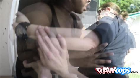 Black Criminal Is Arrested By Two Horny Milfs With Big Tits And Round Ass