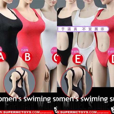 Supermctoys F 078 1 6 Vrouwelijke Soldaat Modetrend Open Rug Eendelig Badmode Bikini Perspectief