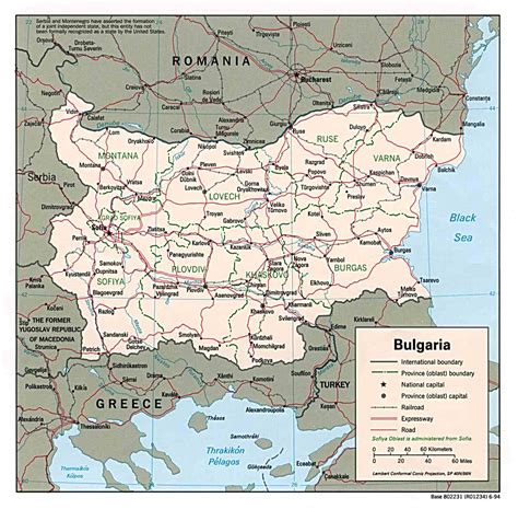 Kaart Oost Europa Landen Kaart Bulgarije En Sofia Vakantie