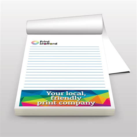 Personalised Branded Notepads Printed Free Delivery