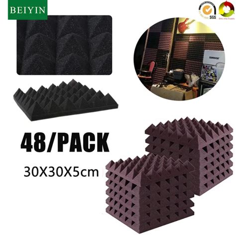 Beiyin Pack Pyramid High Density Acoustic Foam Soundproofing