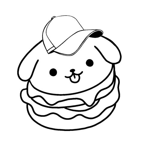 Desenhos Para Colorir E Imprimir De Comidas Kawaii