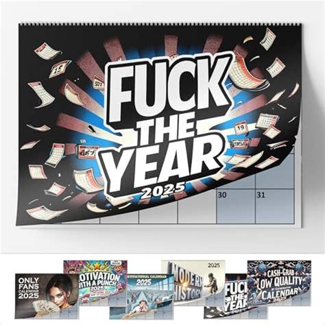 A4 Wall Calendar Choice Of Designs And Sizes Fuck The Year Adult Calendar A3 When Opened