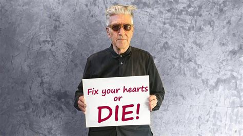 David Lynch Holding A Sign No Spoilers R Twinpeaks