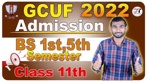 Admission Detail Bs St Semester Th Semester Gcuf Main Admission