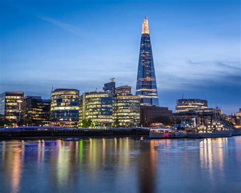 The Shard and London Skyline in the Evening - Anshar Photography