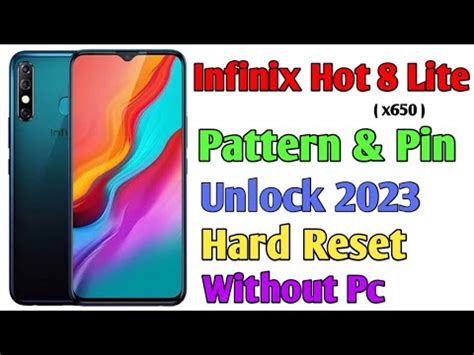Infinix Hot Lite Pattern Lock Pin Password Solution X Factory