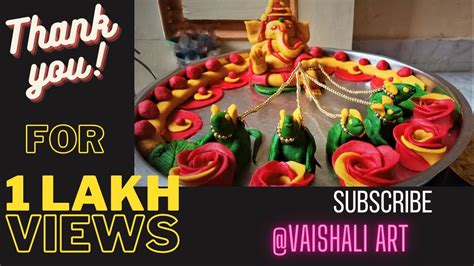 Ganesha Aarti Thali Decorations Thali Decoration Idea