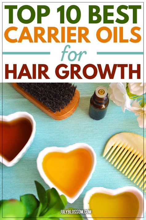 Top 10 Best Carrier Oils For Hair Growth Healthy Hair July Blossom