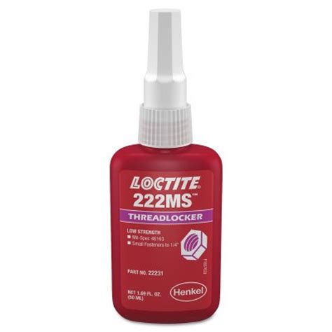Loctite 222ms Threadlockers Low Strengthsmall Screw 50 Ml Purple 1