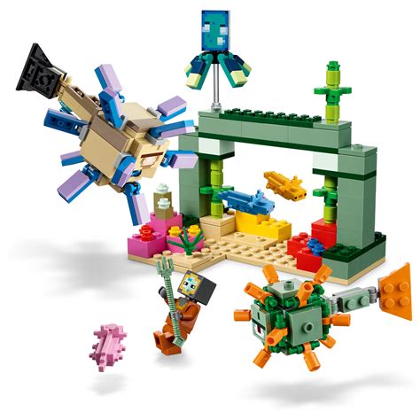 Lego Minecraft 21180 Trận Chiến Giám Hộ Dưới Đáy Biển 255 Chi Tiết Tiki