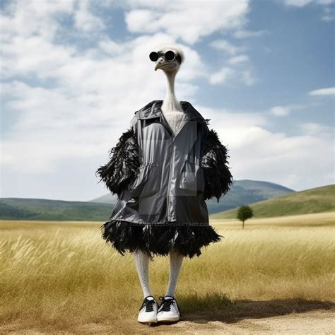 Ostrich in fashion clothes and sunglasses by Coolarts223 on DeviantArt